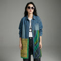 Robe chemise longue en jean oversize pour femme - K-fashion décontractée - Taille One Size
