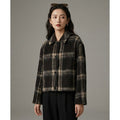 Veste à carreaux oversize pour femme, style K-fashion décontracté - Taille XS