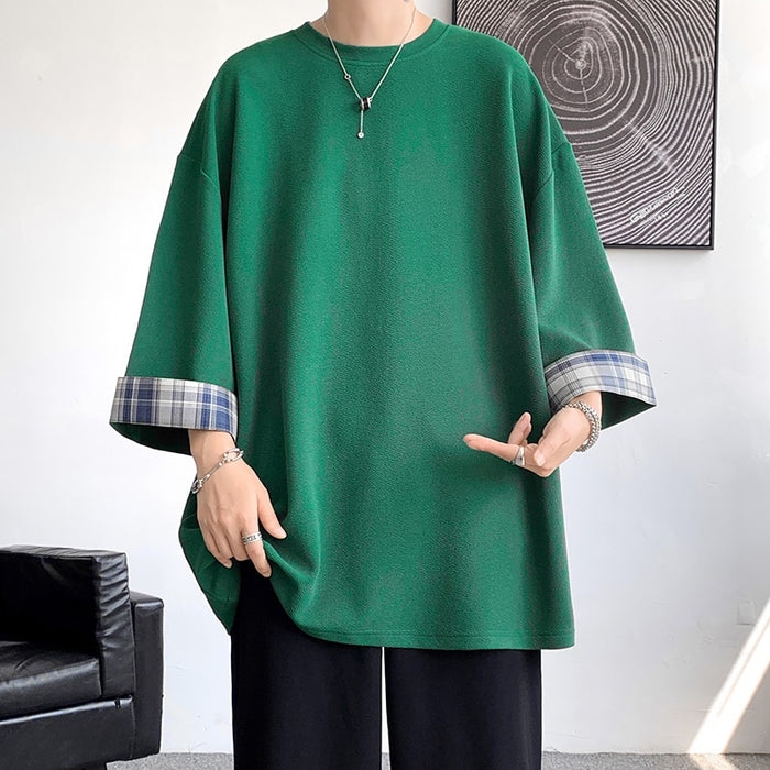 Oversize Plaid T-shirt
