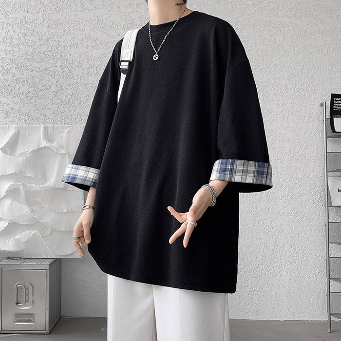 Oversize Plaid T-shirt