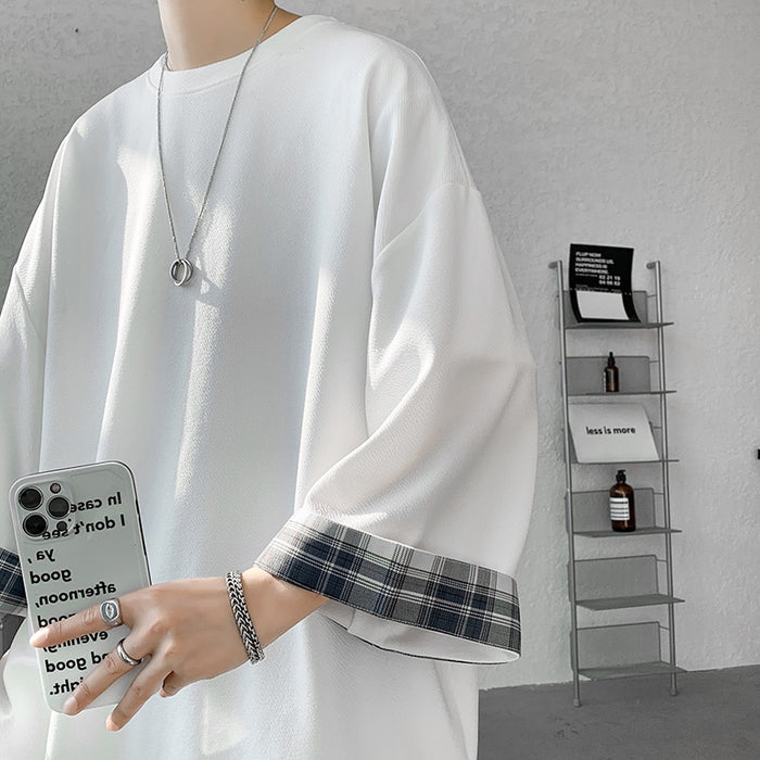 Oversize Plaid T-shirt