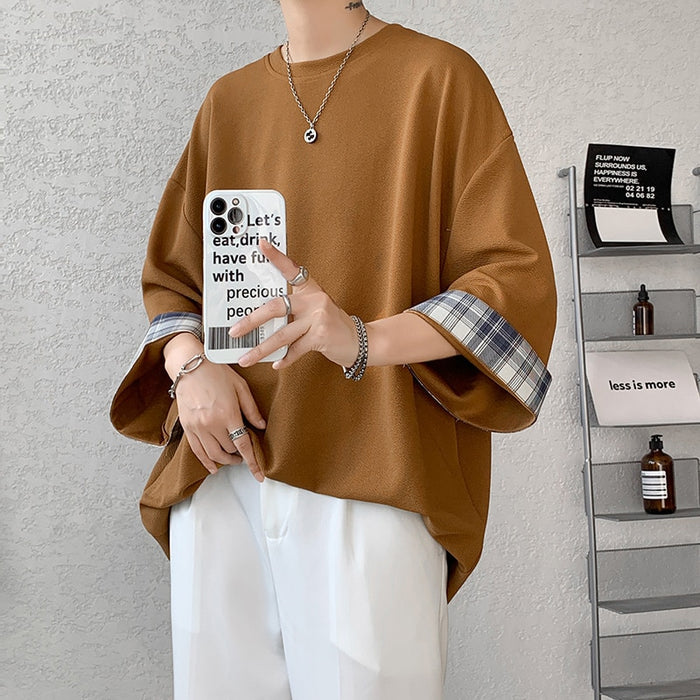 Oversize Plaid T-shirt