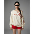 Hoodie oversize imprimé couleur abricot - Koreanxwear - Taille S