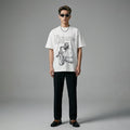 T-Shirt oversize imprimé noir et blanc - Koreanxwear - Taille M