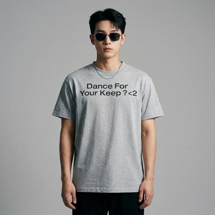 T-Shirt imprimé oversize en coton pour homme, style streetwear K-fashion. - Taille S