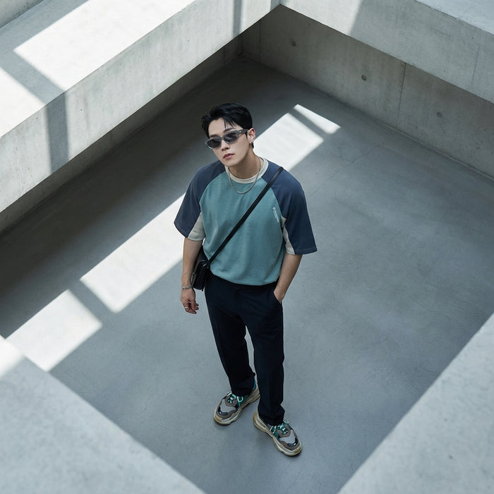 T-shirt imprimé oversize pour homme - Mode coréenne streetwear