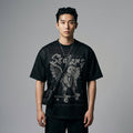 T-Shirt oversize Skateboard Angel noir - K-fashion homme - Taille S