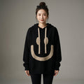 Sweat à capuche oversize smiley femme - K-fashion coréenne - Taille one size