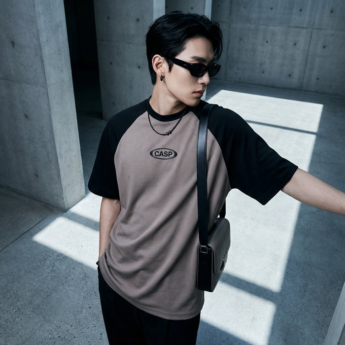 T-Shirt oversize imprimé lettres blanc et kaki - K-fashion streetwear
