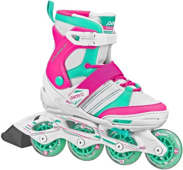 Pacer Explorer XT Adjustable Youth Inline Skates for Girl