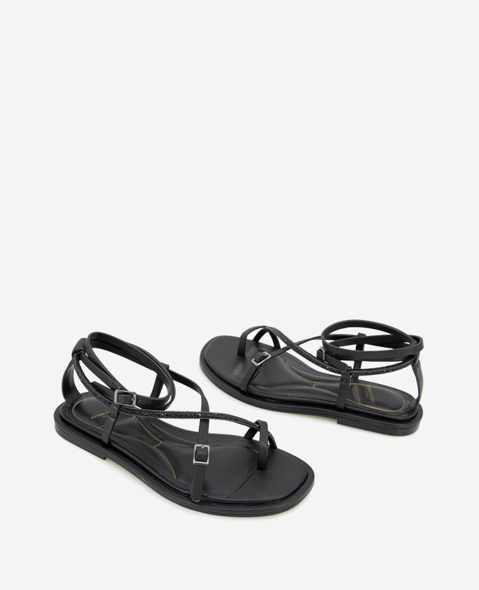 Paros Leather Beaded Sandal