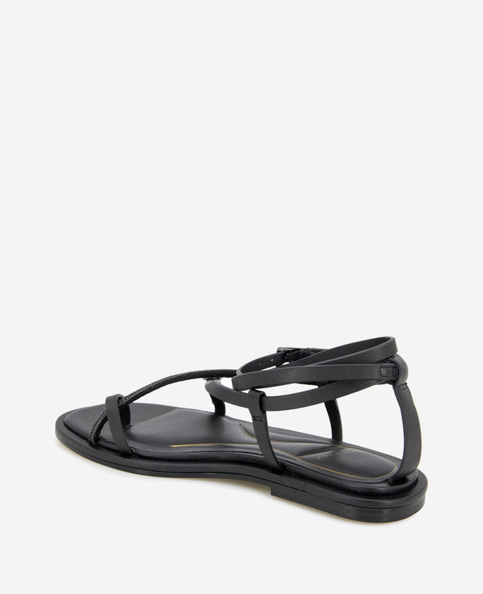 Paros Leather Beaded Sandal