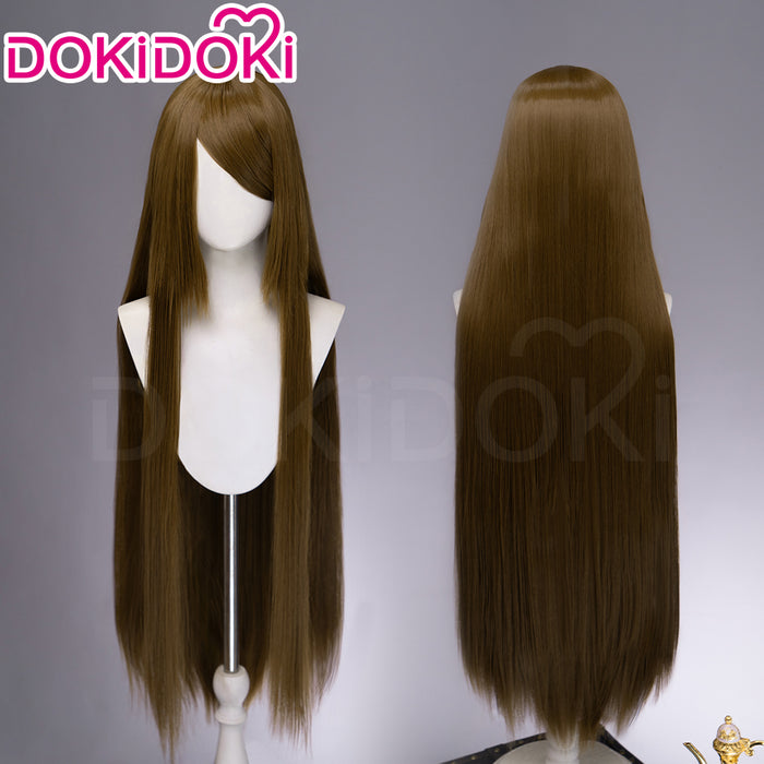 【Partially Ready For Ship】【Brown】DokiDoki Cosplay Wig Basic Wig Long Straight Brown 100 CM Hair Wig Base