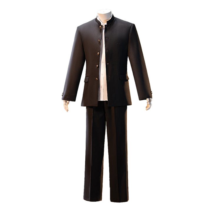 【Partially Ready For Ship】【Size S-3XL】DokiDoki-R Anime Cosplay High Uniform DK Black Uniform Male