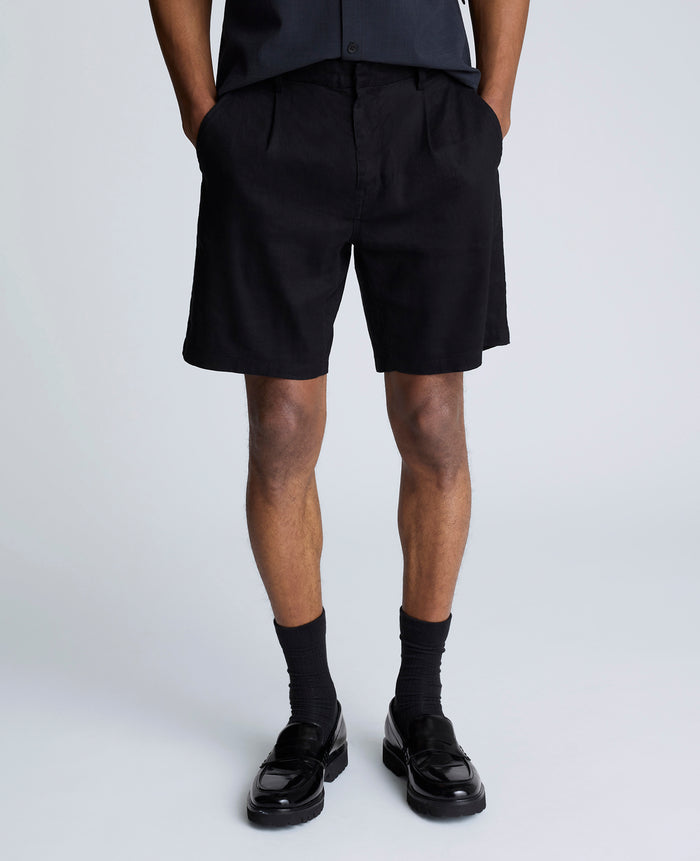 Performance Pleated Linen Short