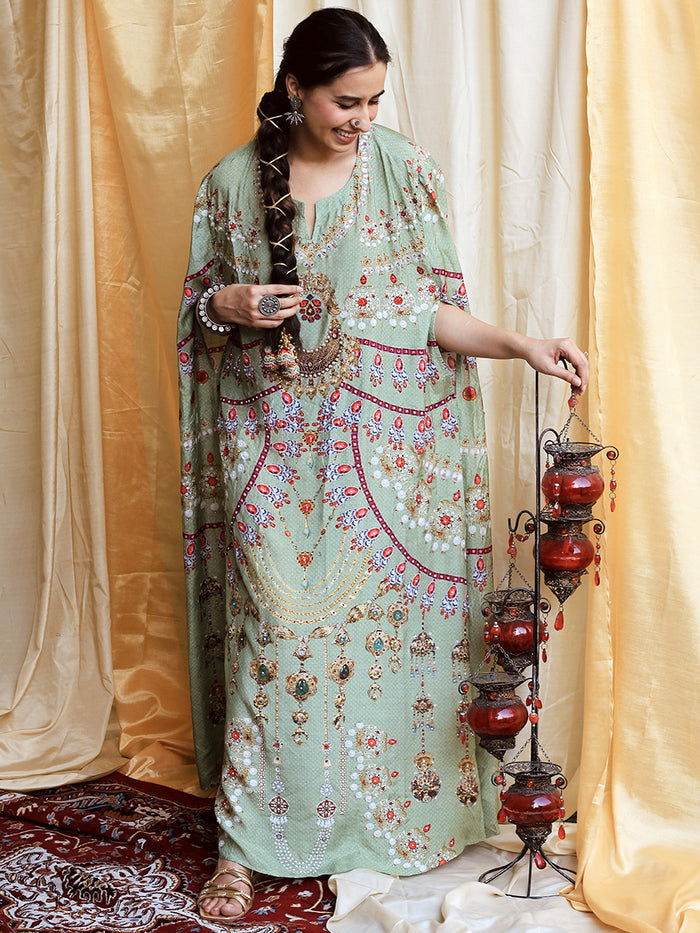 Jabeen Pista Satin Silk Dress | Kurti Online Shopping