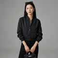Veste unie col rond femme en polyester - K-fashion chic - Taille XS