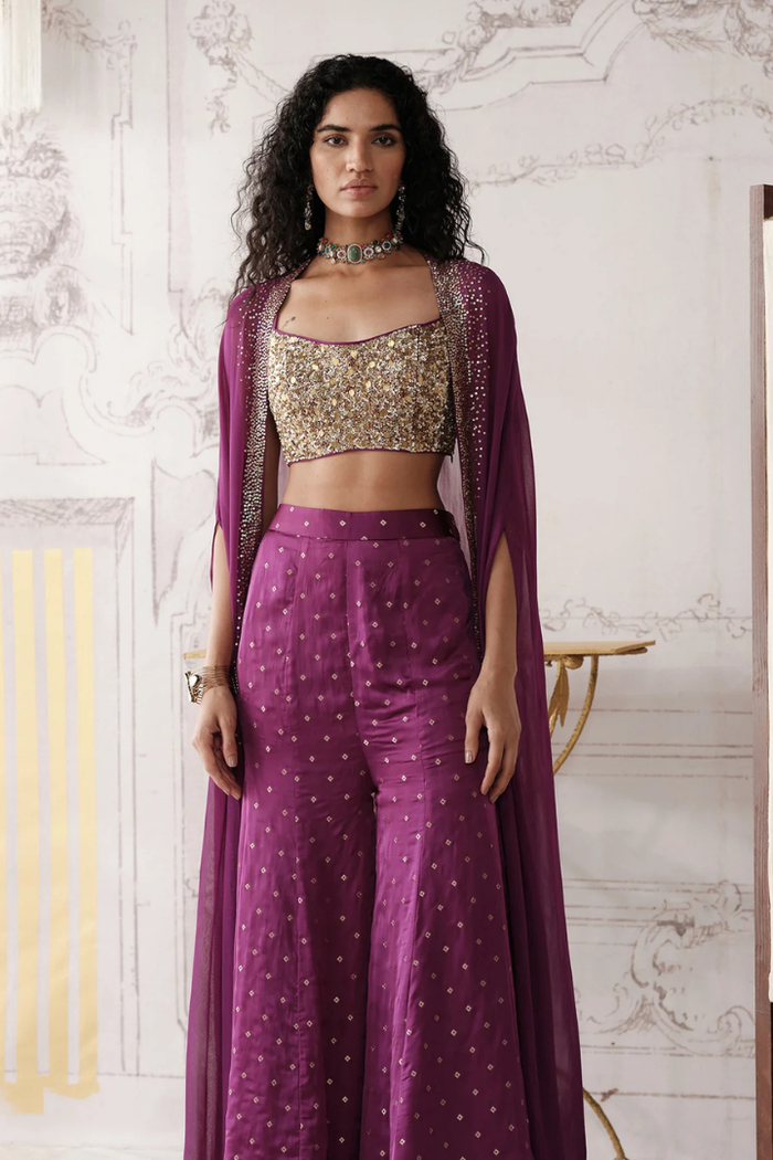 Plum Cape Set