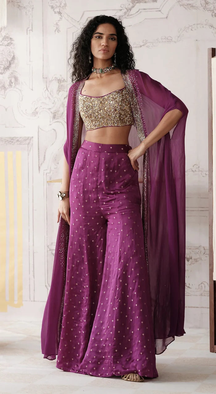 Plum Cape Set