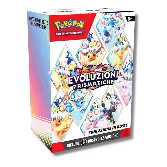 Pokemon Scarlatto e Violetto Evoluzioni Prismatiche Bundle Da 6 Buste (IT)