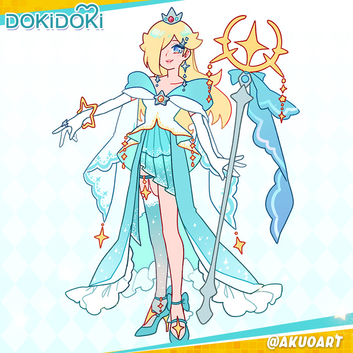 【POLL】$5 Deposit =10% OFF Coupon DokiDoki Game Cosplay Princess Costume Doujin Goddess of the Stars