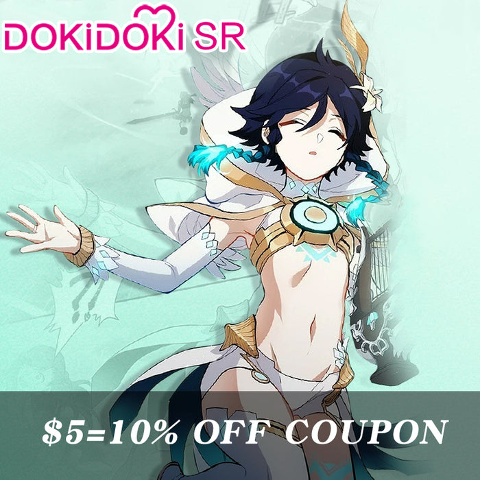 【POLL】$5 Deposit =10% OFF Coupon DokiDoki-SR Game Genshin Impact Cosplay Venti Costume Archon Skin