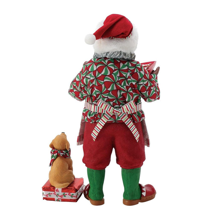 Possible Dreams Clothtique Peppermint Barking AA Santa Figurine