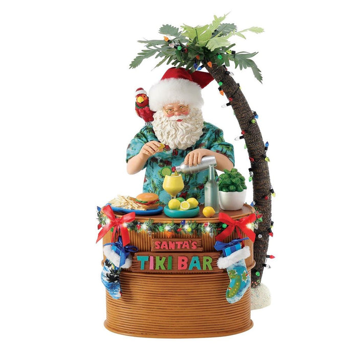 Possible Dreams Clothtique Santa's Tiki Bar Figurine