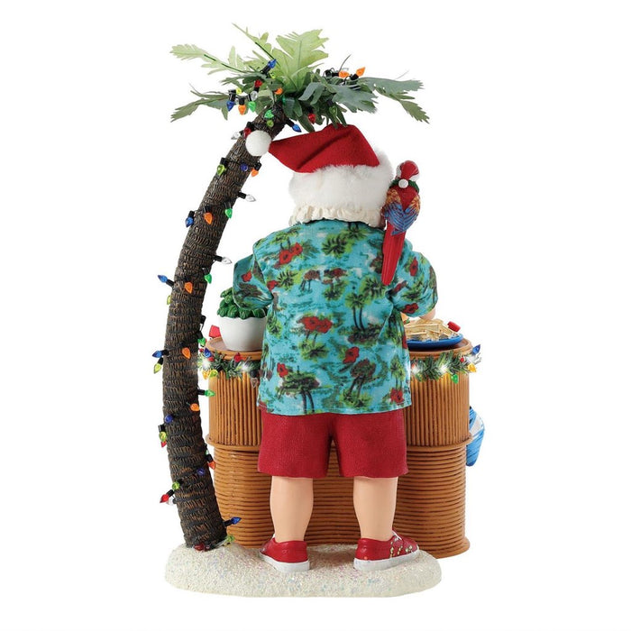 Possible Dreams Clothtique Santa's Tiki Bar Figurine
