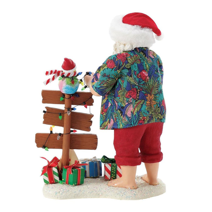 Possible Dreams Clothtique Tutti Frutti Santa Figurine