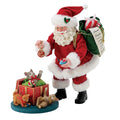 Possible Dreams Clothtique Whiskering You A Merry Christmas Santa Figurine