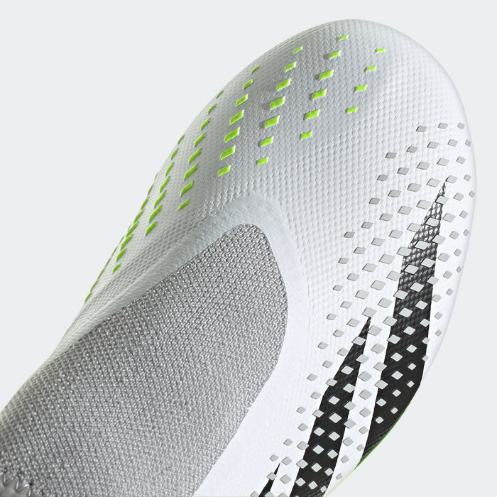 adidas Predator Accuracy.3 Laceless Firm Ground Soccer Cleats | White/Black | Men's