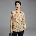 Chemisier imprimé à col revers et manches longues - K-fashion - Taille XS