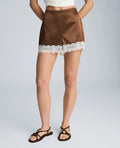 Pull On Short with Lace Hem