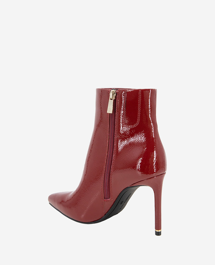 Quincy Patent Heel Ankle Bootie