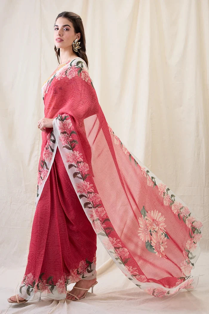 Ravya Pre-Stitched Saree Set