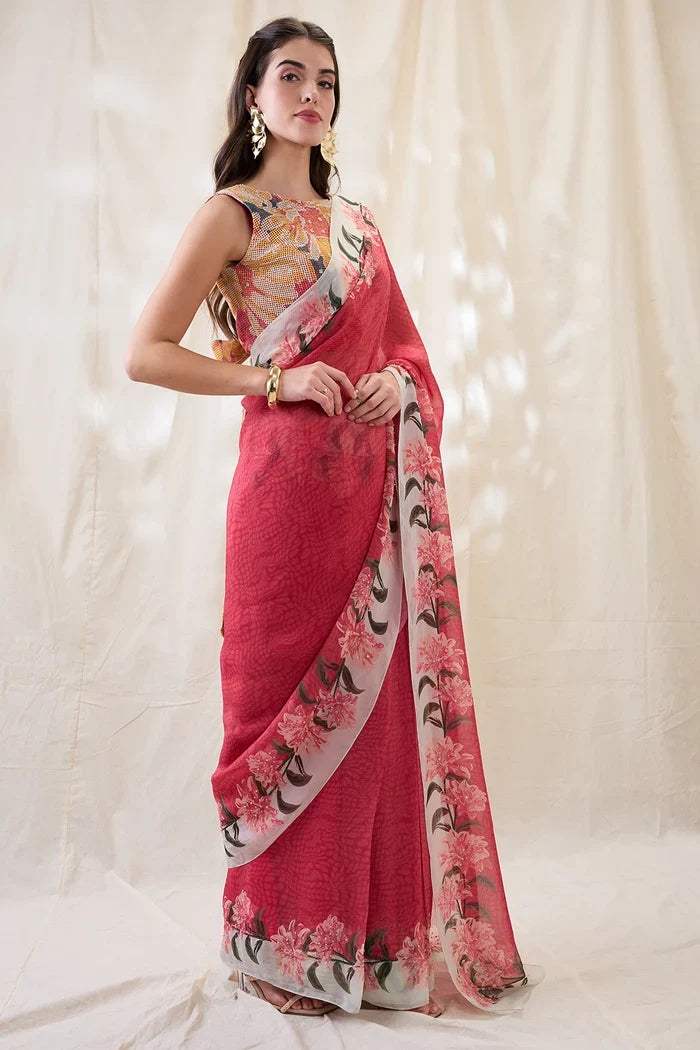 Ravya Pre-Stitched Saree Set