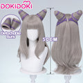 【Ready For Ship】DokiDoki Anime Cosplay Wig Sliver Purple Highlight Hair Double Buns