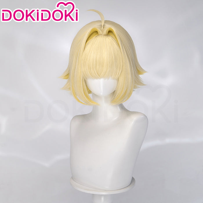【Ready For Ship】DokiDoki Game Cosplay Wig Short Blonde Layerd Hair