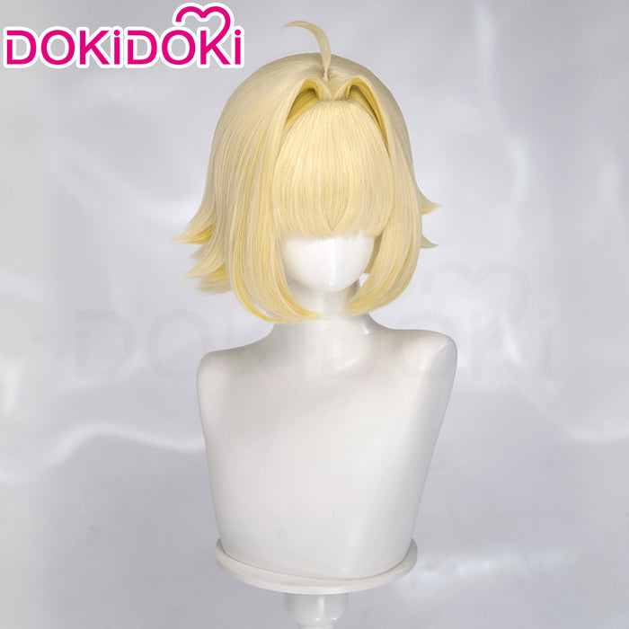 【Ready For Ship】DokiDoki Game Cosplay Wig Short Blonde Layerd Hair