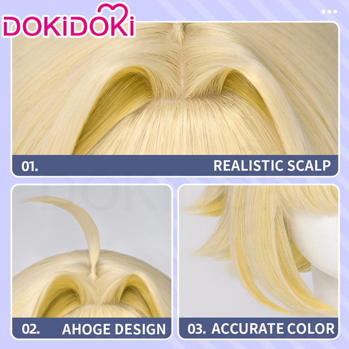 【Ready For Ship】DokiDoki Game Cosplay Wig Short Blonde Layerd Hair