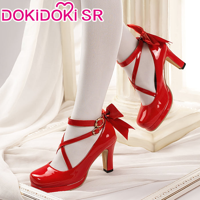【Ready For Ship】DokiDoki-SR Anime Cosplay Shoes Red High Heels