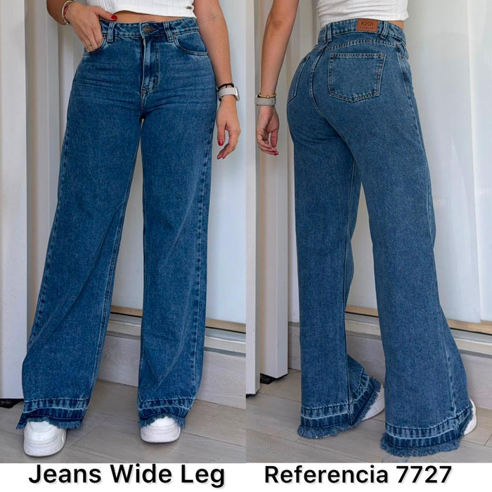 Ref. 7727  PN DAMA JEANS WIDE LEG