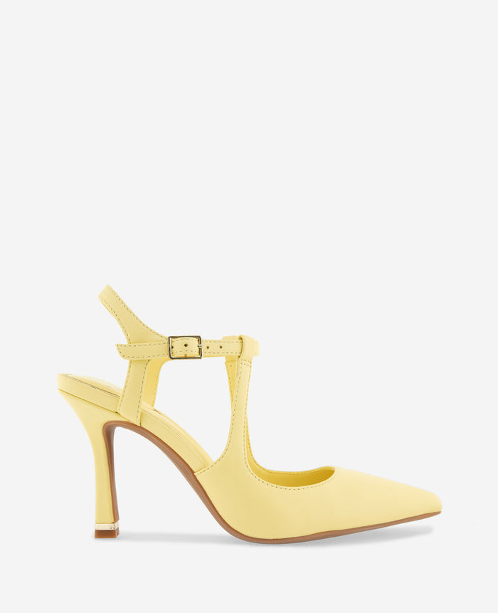 Romi Leather Ankle Slingback Heel