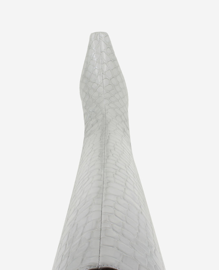 Rubia Croco Patent Tall Heel Boot