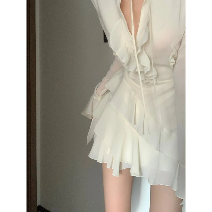 Ruffled Short Skirt