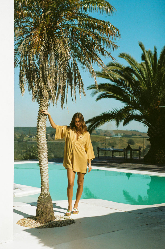 SAMPLE-Milena Playsuit - Toffee