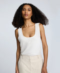 Satin Scoop Neck Tank
