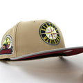 Seattle Mariners 30TH Anniversary New Era 59Fifty Fitted Hat (GITD CAMEL MISTY MORNING CARDINAL Under Brim)