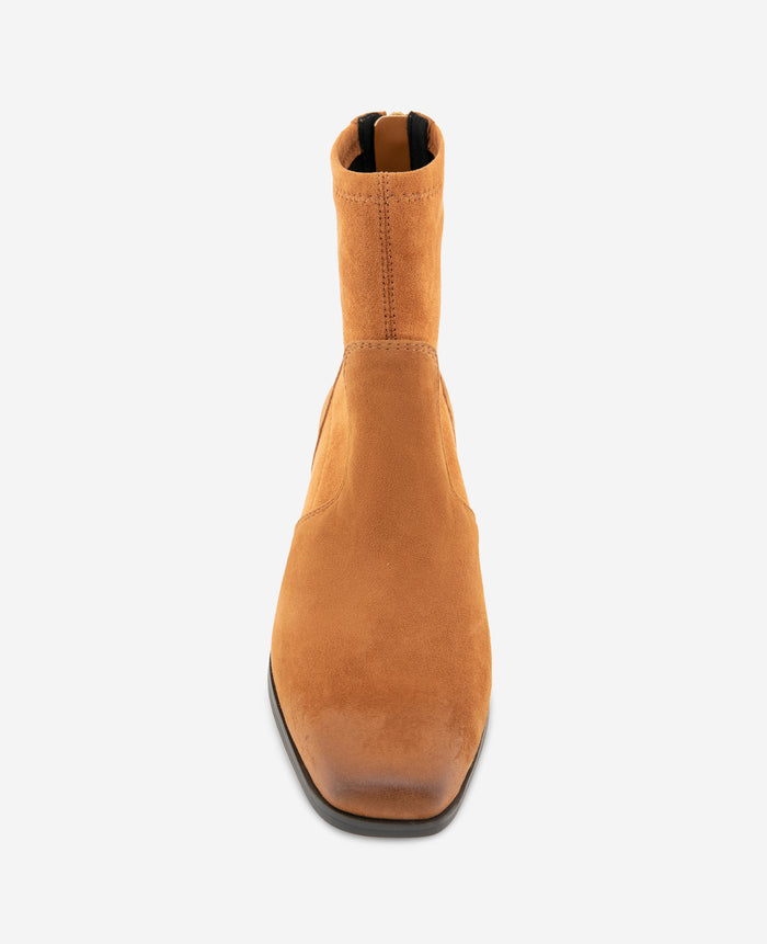 Sheri Suede Back Zip Bootie